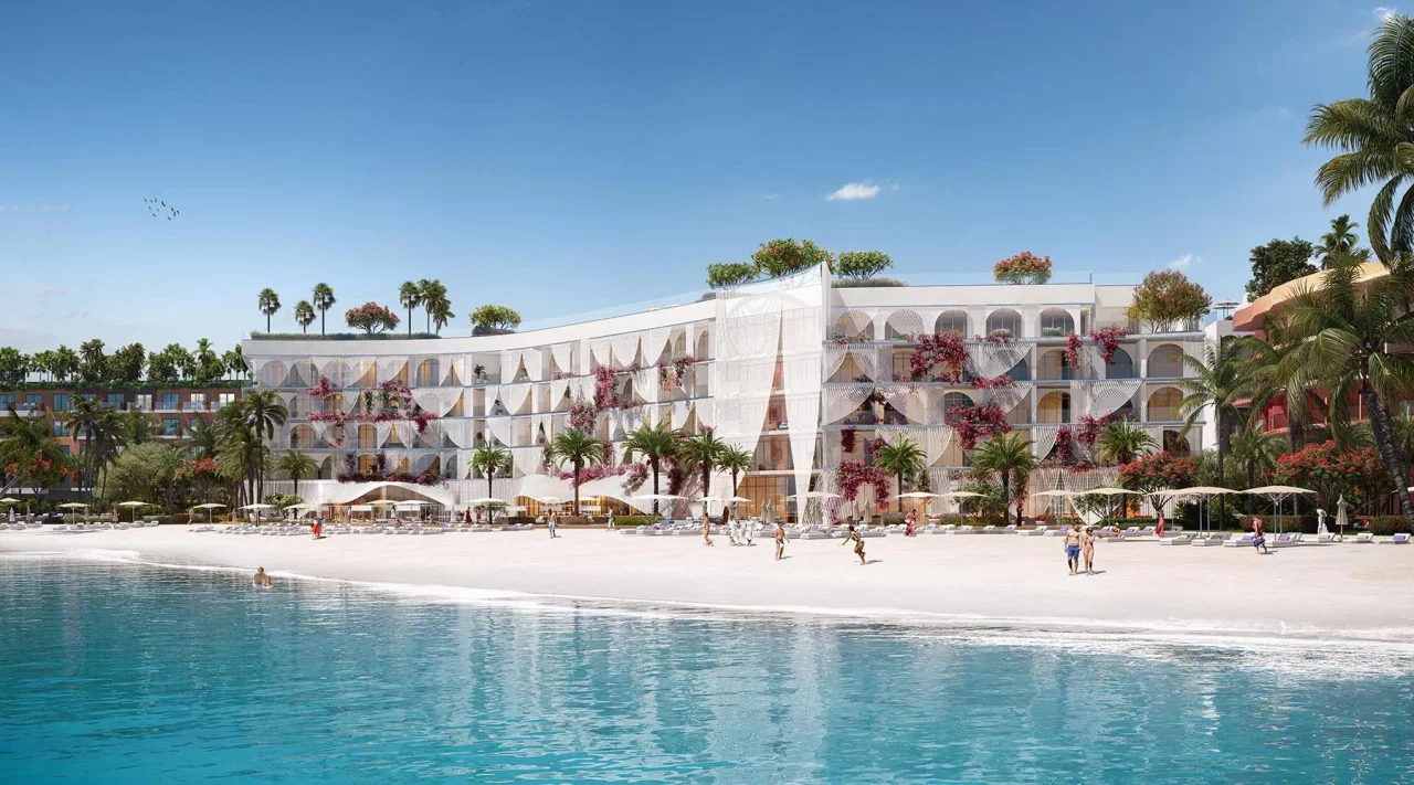 3D rendered hotel Marbella, Dubai.