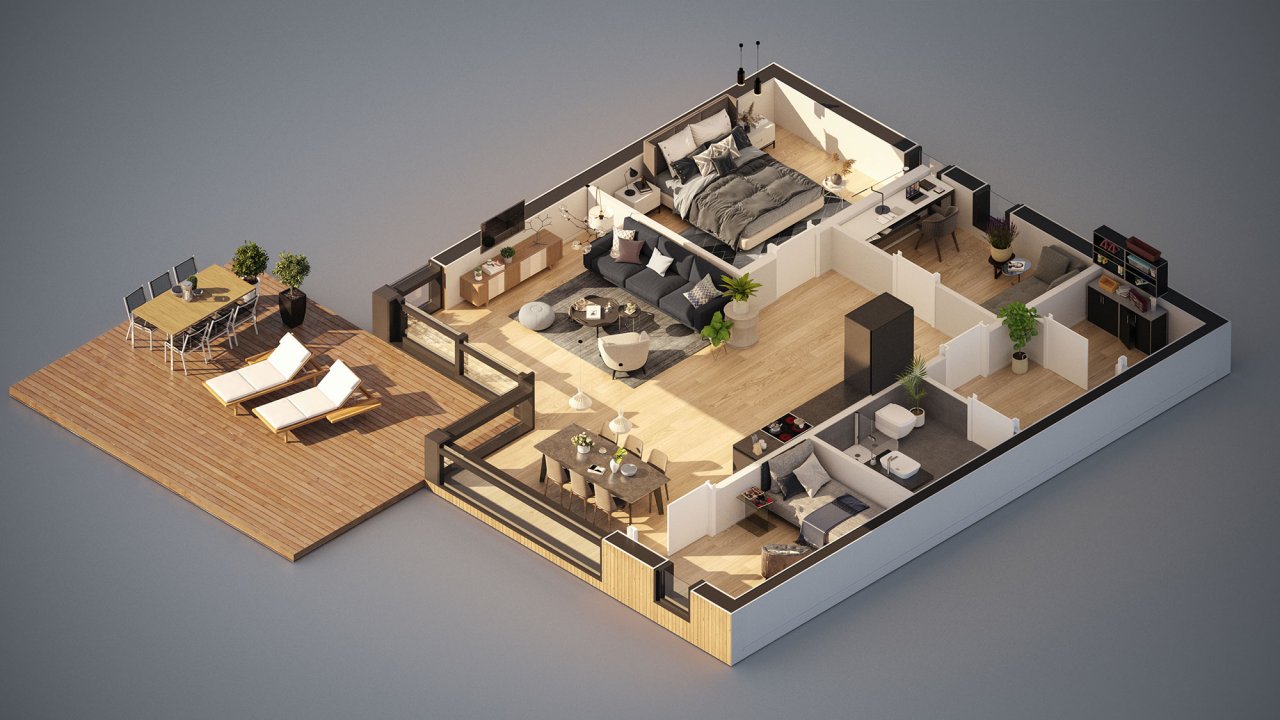 Create Professional 2D Floor Plans and 3D Floor Plans with Arqsix.